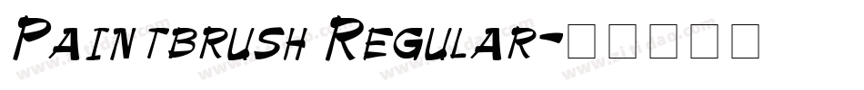 Paintbrush Regular字体转换